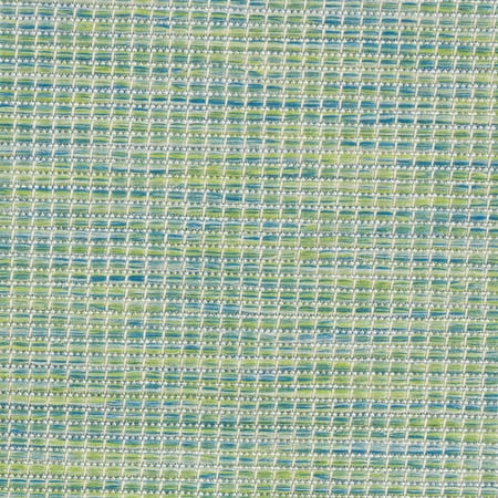 Photo 1 of 5'x7' Rectangle Indoor and Outdoor Loomed Solid Area Rug Blue - Nourison