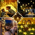 thumbnail image 6 of Solar Star Twinkle String Lights,8 Modes Solar Powered Fairy Light Waterproof Lights for Indoor Outdoor Wedding Christmas Party Decoration(Warm White-16.4ft-20led), 6 of 7