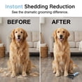 thumbnail image 3 of Pet Grooming Brush Double Sided, Deshedding Tool For Dogs for Removing Loose Hair, Mats, Tangles & Undercoat, 3 of 7