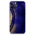 thumbnail image 2 of DesignSkinz Vivid Agate Vein Slice Blue V2 Full-Body Skin Decal Wrap Cover for iPhone 14 Pro, 2 of 9