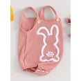 thumbnail image 2 of Bagilaanoe Newborn Easter Clothes Baby Girl Boy Rompers Embroidery Sleeveless Bodysuits 6M 12M 18M 24M  Casual One Piece Short Jumpsuit, 2 of 8