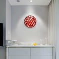 thumbnail image 5 of Yayeee Wall Clock Battery Operated 11.9" Silent Quartz Non-Ticking for Living Room Decor, Orange Christmas Ornaments Pattern, 5 of 8