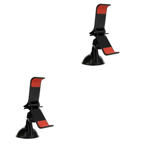 2 Count Car Phone Holder Windshield Stand Mount Rotation Black