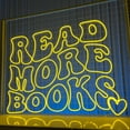 thumbnail image 2 of Glowneon Read More Book Neon Sign, Book Shop Library Wall LED Decor, 2 of 4