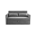 thumbnail image 7 of Triple Tree Modern Velvet Convertible Loveseat Sleeper Sofa with Pillows, Gray, 7 of 7