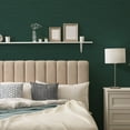 thumbnail image 6 of Tempaper Textured Horizontal Faux Grasscloth Teal Peel and Stick Wallpaper, 20.5" x 16.5', 6 of 9