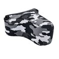 thumbnail image 2 of JJC OC-S3YGR Camouflage Mirrorless Camera Pouch Case for Sony A6500/A6300/A6000/A5100/A5000 with 55-210mm Lens, Fujifilm X-M1/X-T10/X-T20 with 55-200mm Lens, 2 of 6