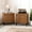 2-Drawer, variant on COSIEST Modern Dark Brown Wood Accent Furniture, Nightstands with 3 Drawers Dresser for Bedroom, Living Room