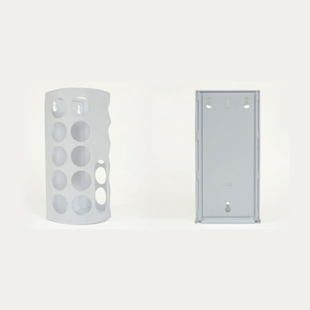 - Portable Plastic Bag Holder Garbage Bag Dispenser Eco Bag Storage Box Color:white