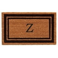thumbnail image 1 of Calloway Mills 152962436Z 24 x 36 in. Black Border Monogram Rectangular Doormat, Natural - Letter Z, 1 of 1