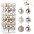 thumbnail image 1 of Venta al por mayor Navidad nueva forma especial 36 Uds galvanoplastia plástico clásico árbol de Navidad adornos de bolas Decoración, 1 of 4