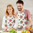 thumbnail image 3 of Pioneer Flower Floral Print Pattern Apron for Women and Men, Cotton Linen Waterproof with Pockets, Adjustable, 33x27 Inch for Kitchen, Gardening, BBQ, Salon, 3 of 6