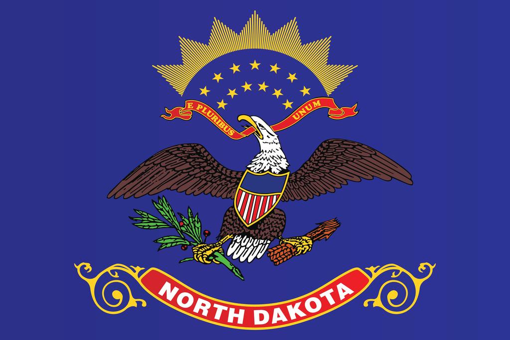 North Dakota State Flag Bismarck Fargo State Flag Education Patriotic