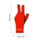 thumbnail image 3 of Guantes de billar para piscina, ligeros, con dedos abiertos, para entrenamiento amateur (rojo), 1 ud., 3 of 3