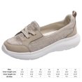 thumbnail image 2 of Zapatillas de deporte sin cordones mocasines cómodos zapatos transpirables para caminar antideslizantes para mujer, 2 of 9