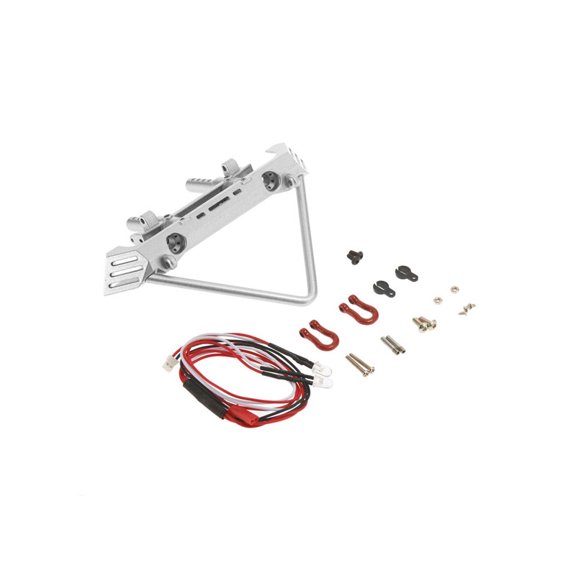 Integy C26862SILVER Front Bumper w/40mm Mount SCX-10 Crawler INTC26862SILVER