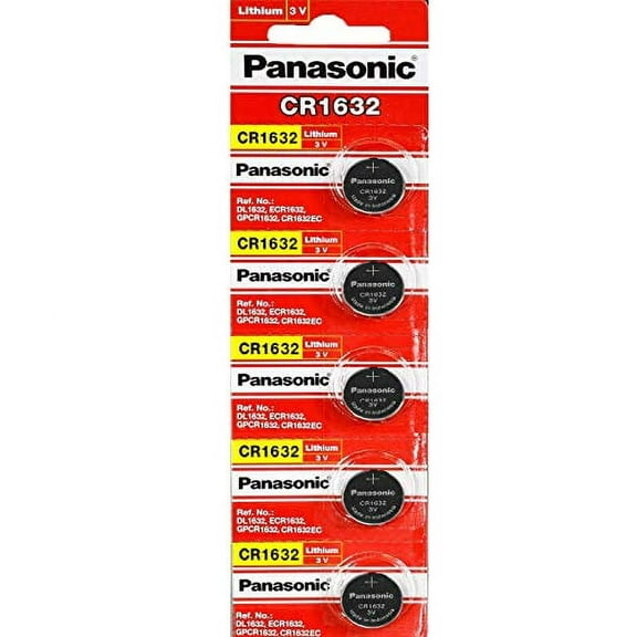 10 Pack - Panasonic Battery - Cr1632 3v 3 Volt Lithium Coin Size Battery