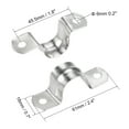thumbnail image 2 of Uxcell M20 U Shaped Stainless Steel Conduit Clamp 10 Pack, 2 of 5