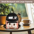 thumbnail image 5 of Eheartsgir Cute White Bunny Small Casual Daypack, Zipper Closure Lightweight Polyester Backpack Purses for Women, for Travel and Daily Use, 5 of 8