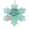 thumbnail image 1 of Adornos Navideños de Vidrio Marino para Árbol de Navidad, Adornos Acrílicos 2D | Regalo Navideño Artesanal para Recordar La Amistad | Arte En Vidrio Marino con Forma de Copo de Nieve | Paquete de 1, 1 of 6