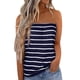 thumbnail image 1 of Top de tubo para mujer, blusa informal a la moda con hombros descubiertos, sin mangas, sin tirantes, para fiesta en la playa, 1 of 2