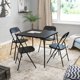 thumbnail image 2 of Flash Furniture Madison 5-Piece Folding Card Table and Chairs Set, Portable Event Table and Chairs Set, Black, 2 of 5