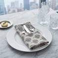 thumbnail image 4 of REGALWOVEN 6 Pack Cloth Napkins, Cotton Washable and Reusable Table Dinner Napkins for Restaurant Beige 16x12inch, 4 of 6