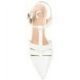 thumbnail image 5 of Journee Womens Jazlynn Buckle Kitten Heel Pointed Toe Pumps, Widths Available, 5 of 10