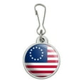 thumbnail image 1 of Betsy Ross 1776 American Flag Jacket Handbag Purse Luggage Backpack Zipper Pull Charm, 1 of 4