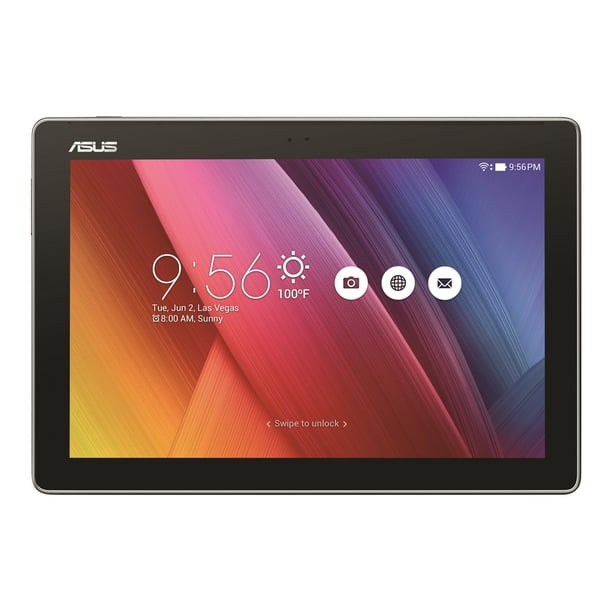 ASUS ZenPad 10 Z300M - Tablette - Android 6.0 (marshmallow) - 16 gb emmec - 10.1" ips (1280 x 800) - fente pour microsd - Gris Foncé