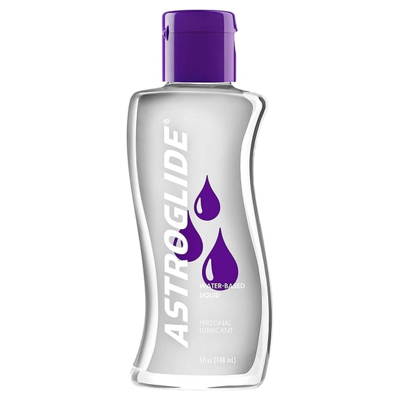 Astroglide Water-Based Personal Lubricant Liquid, Long-Lasting and Not Sticky Formula, 5 fl oz (148 ml)