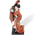 thumbnail image 3 of Japanese Geisha Kimono Doll for Decor Resin Wood Plastic Orange Color 3.5 Inches, 3 of 4