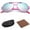 Pink, variant on Aviator Sunglasses for Kids Girls Boys Age 3-12, with Case, UV Protection,Green