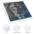 thumbnail image 3 of FANNA Lion Lightning Blue Eyes Cloth Napkins for Hotel Home Banquet Decoration Washable Napkins Home Decor 6 PCS, 3 of 7