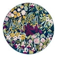 thumbnail image 3 of Unique Loom Bloom Collection Area Rug - Celosia (7' Round Multi/Green), 3 of 7