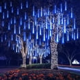 thumbnail image 2 of Fairy Light Garland Garden Decor 30/50cm LED Wedding Meteor Shower Holiday Light String 8 Tubes EU/US Plug Christmas Decoration, 2 of 5