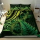 thumbnail image 4 of Nueva Zelanda Lagarto Juego de Cama Helecho Plateado Aotearoa Maorí Verde Versión LT14, 4 of 6