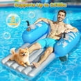 thumbnail image 6 of Hot Bee Electric Pool Lounger for Adults, Rechargeable Motorized Float with Dual Propellers, Handheld Remote, Cup Holders & 360° Movement, Summer Floating Water Lounge Chair, 6 of 7