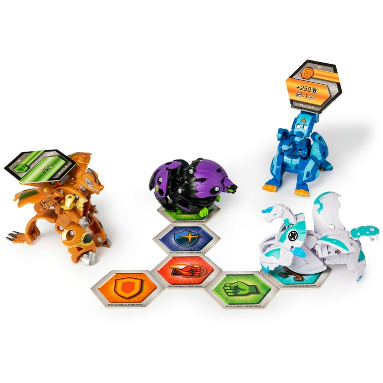 Bakugan Baku-Gear 4-Pack, Dragonoid Ultra with Baku-Gear and Bakugan Baku-Gear 4-Pack, Dragonoid Ultra with Baku-Gear and