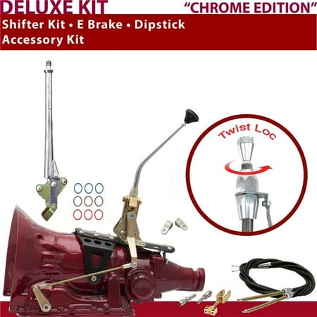American Shifter AOD Shifter Kit 10 in. E-Brake Cable Clevis Dipstick for CB91E