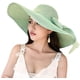 thumbnail image 1 of Sombrero de paja con protección solar de ala ancha para mujer, sombrero flexible plegable, gorra de playa con protección UV de verano MFZFUKR WMZL-1659-4, 1 of 6