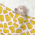 thumbnail image 2 of Pofeuu Cheese Print Puppy Blanket,Dog Blankets,Pet Blanket Cozy Cat Blankets for Indoor Cats, Fuzzy Pet Blanket for Kitten Doggy Dog Blankets-Medium, 2 of 8