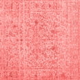thumbnail image 1 of Ahgly Company Indoor Square Abstract Red Contemporary Area Rugs, 7' Square, 1 of 4