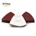thumbnail image 1 of SPEEDWOX 30 Pcs Hook and Loop Triangle Sandpaper 400 Grit 80mm 3-1/8 Inches for Oscillating Multi Tool Detail Sander Sanding Discs Triangle Sanding Pads, 1 of 7