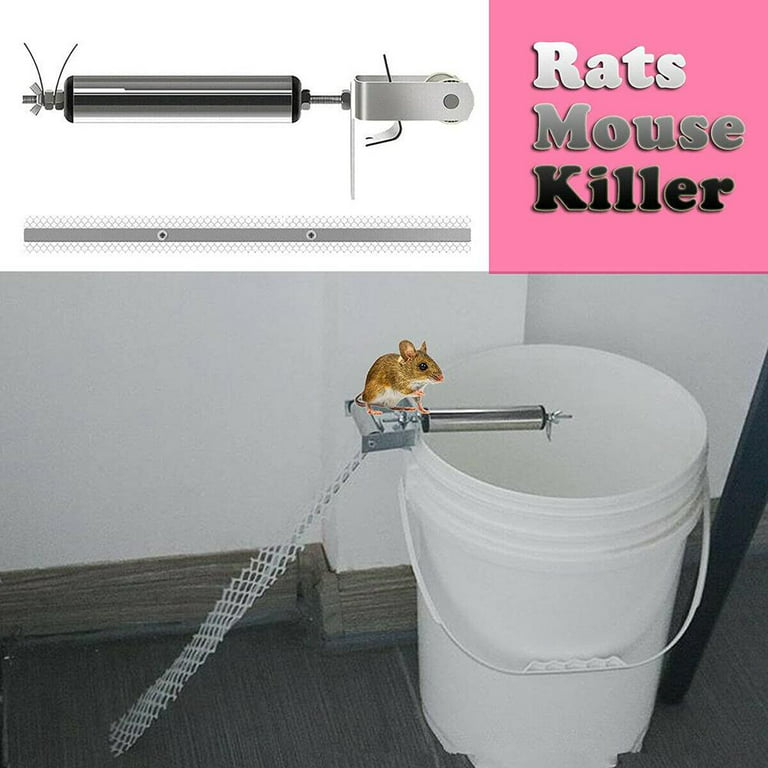 Automatic Rolling Mousetrap Roller Catching Auto Reset Mouse Traps Bucket  Ramp Household Multi-purpose Mice Trap for Home