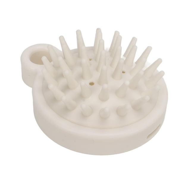 Cepillo Para El Cuero Cabelludo, Masajeador Ergonómico Para El Cuero Cabelludo, Desenreda, Silicona Blanca Para El Cuidado Del Cuero Cabelludo