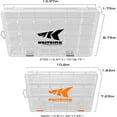 thumbnail image 6 of KastKing Tackle Boxes, Plastic Box, Plastic Storage Organizer Box with Removable Dividers - Fishing Tackle Storage,2 Packs, 6 of 7