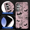 thumbnail image 2 of for Samsung Galaxy S24 FE Case,Dual-Layer TPU Silicone + PC Hard,Shockproof and Scratch-Resistant Phone Case Halloween Flowers Bat Spider, 2 of 4