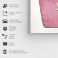 thumbnail image 5 of Wynwood Studio Fashion and Glam Contemporary Canvas Art - Fun Character In Pink Tote, Wall Art for Living Room, Bedroom, and Bathroom, 30 in x 30, Pink and White Home Decor, 5 of 5