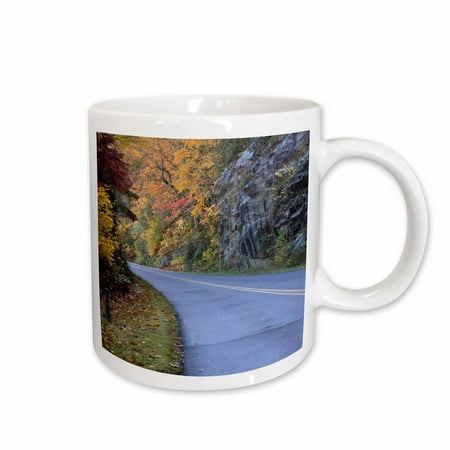 

3dRose Great Smoky Mtn Blue Ridge Parkway Scenic Roadway - US34 JWL0059 - Joanne Wells Ceramic Mug 15-ounce